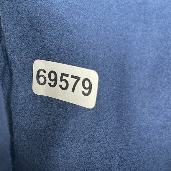 EVYS TREE Tank Top XS Loni Floral V-Neck Ruffle Hem Boho Peasant Cotton Blue - Picture 12 of 12